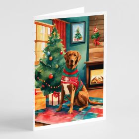 Chesapeake Bay Retriever Christmas Greeting Cards Pack of 8 Blank Cards with Envelopes Whimsical A7 Size 5x7 Blank Note Cards