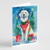 Great Pyrenees Christmas Greeting Cards Pack of 8 Blank Cards with Envelopes Whimsical A7 Size 5x7 Blank Note Cards