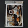 English Bulldog Fall Kitchen Pumpkins Greeting Cards Pack of 8 Blank Cards with Envelopes Whimsical A7 Size 5x7 Blank Note Cards
