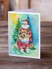 Finnish Lapphund Christmas Greeting Cards Pack of 8 Blank Cards with Envelopes Whimsical A7 Size 5x7 Blank Note Cards