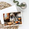 Shar Pei Fall Kitchen Pumpkins Greeting Cards Pack of 8 Blank Cards with Envelopes Whimsical A7 Size 5x7 Blank Note Cards
