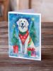 Great Pyrenees Christmas Greeting Cards Pack of 8 Blank Cards with Envelopes Whimsical A7 Size 5x7 Blank Note Cards