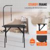 Pet Grooming Table Arm with Clamp, 32''x18'' Dog Grooming Station, Foldable Pets Grooming Stand for Medium and Small Dogs
