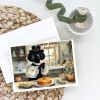 Poodle Fall Kitchen Pumpkins Greeting Cards Pack of 8 Blank Cards with Envelopes Whimsical A7 Size 5x7 Blank Note Cards
