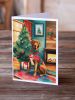 Chesapeake Bay Retriever Christmas Greeting Cards Pack of 8 Blank Cards with Envelopes Whimsical A7 Size 5x7 Blank Note Cards