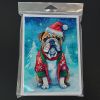 English Bulldog Christmas Greeting Cards Pack of 8 Blank Cards with Envelopes Whimsical A7 Size 5x7 Blank Note Cards
