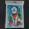 Great Pyrenees Christmas Greeting Cards Pack of 8 Blank Cards with Envelopes Whimsical A7 Size 5x7 Blank Note Cards