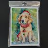 Golden Retriever Christmas Greeting Cards Pack of 8 Blank Cards with Envelopes Whimsical A7 Size 5x7 Blank Note Cards