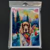 English Cocker Spaniel Christmas Greeting Cards Pack of 8 Blank Cards with Envelopes Whimsical A7 Size 5x7 Blank Note Cards