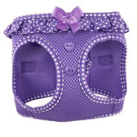 American River Choke Free Dog Harness Polka Dot Collection - Paisley Purple Polka Dot (size: 3X-Large)