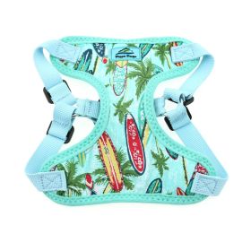 Wrap and Snap Choke Free Dog Harness by Doggie Design - Surfboards and Palms (size: small)